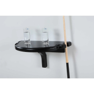 Premium Half Moon Wall Shelf - Black Finish